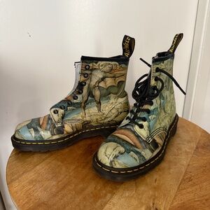 Rare Dr Martens 1460 Tate William Blake Satan museum artist boots EU43